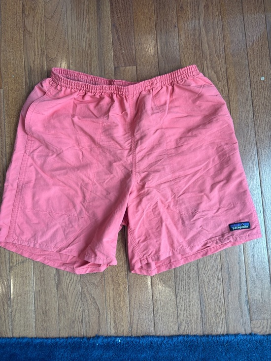 Patagonia Other - Patagonia Men's Netpmus Coral Pink Elastic-Waist Mesh Lined Swim Shorts